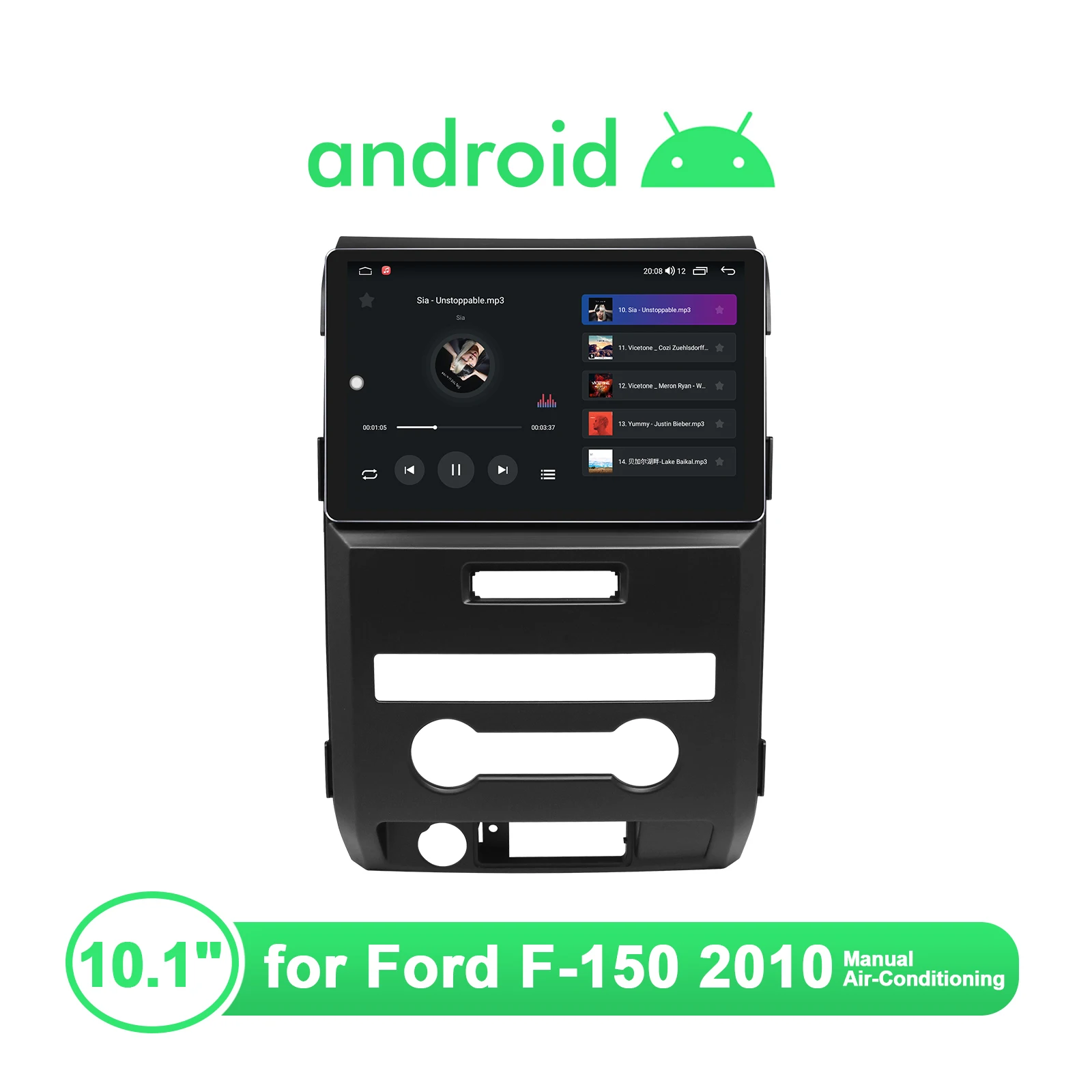 저렴한 Joying 10.1 인치 자동차 라디오 안드로이드 멀티미디어 비디오 플레이어 GPS 자동차 시스템 안드로이드 자동 무선 CarPlay 4G 포드 F-150 2010