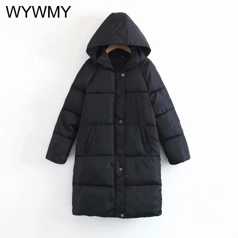 WYWMY Winter Women Parka Long Coat Warm Female Oversize Hooded Jacket Mid-long Women Winter Thick Jacket Down Jacket Female 2021