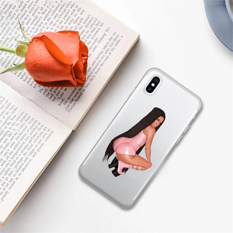 Для iPhone X XR XS Max 7 7Plus 8 8Plus 6 6S Plus 5 5S SE чехол для телефона в стиле Nicki Minaj мягкий