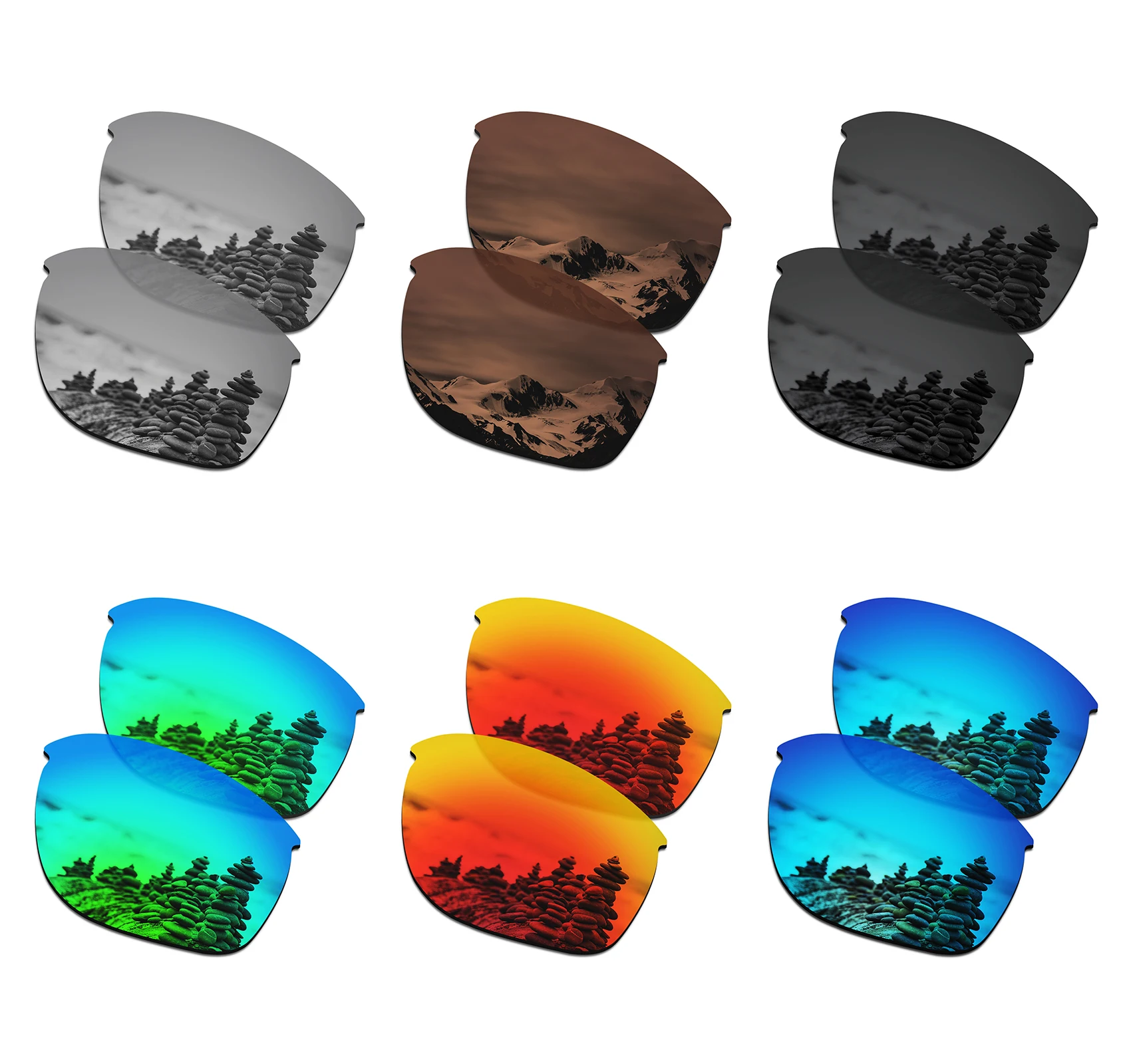 SmartVLT Polarized Replacement Lenses for Oakley Sliver Edge Asian Fit(AF) OO9414 Sunglasses - Multiple Options