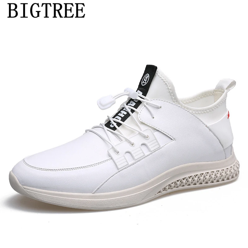 Мужская обувь из натуральной кожи; обувь для мужчин; zapatos de hombre casuales cuero; Дизайнерская обувь для мужчин; высокое качество; buty damskie - Цвет: Белый