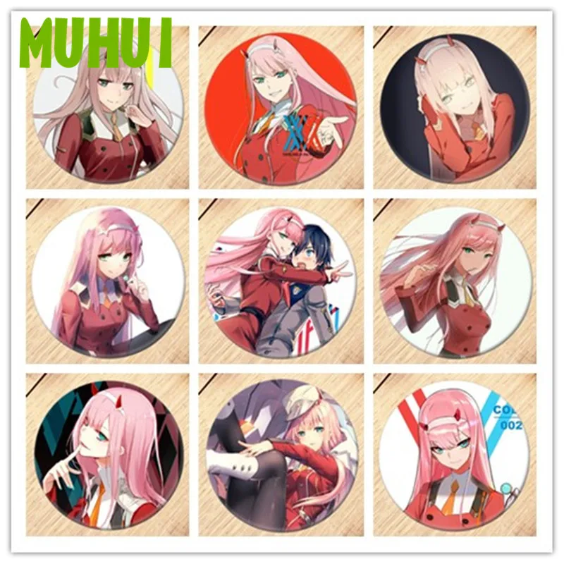 Бесплатная доставка Аниме DARLING в FRANXX брошь виде красивой девушкой Значки для