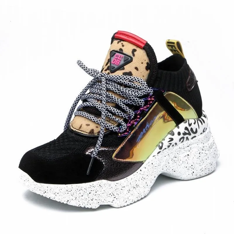 Женские кроссовки на танкетке 2020 см белые мягкие дышащие толстой подошве