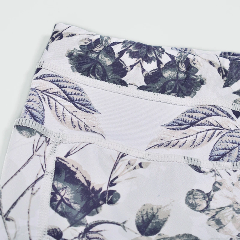 Женские штаны для йоги с принтом эластичные танцев фитнеса женские занятий