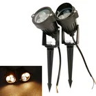 Уличный светодиодный светильник для сада и газона, 220 В, 110 В, 3 Вт, 9 Вт, Ландшафтная лампа с шипами, водонепроницаемые лампы для дорожек, 12 В постоянного тока, теплый белый и зеленый свет, s