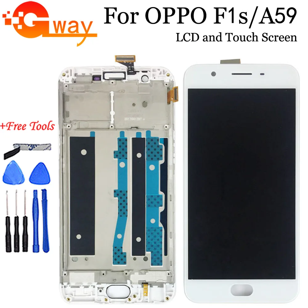 100% протестированный 5 &quotдля OPPO F1S ЖК дисплей кодирующий преобразователь