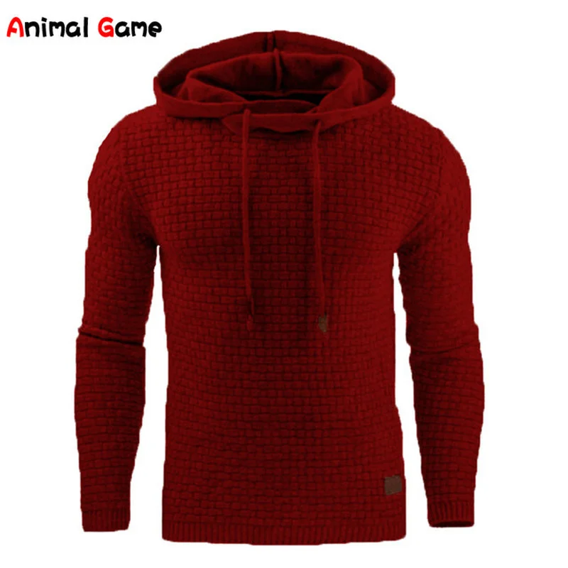 

Men's Hoodies Slim Hooded Sweatshirts Mens Pullover Male Casual Sportswear Sweatshirts