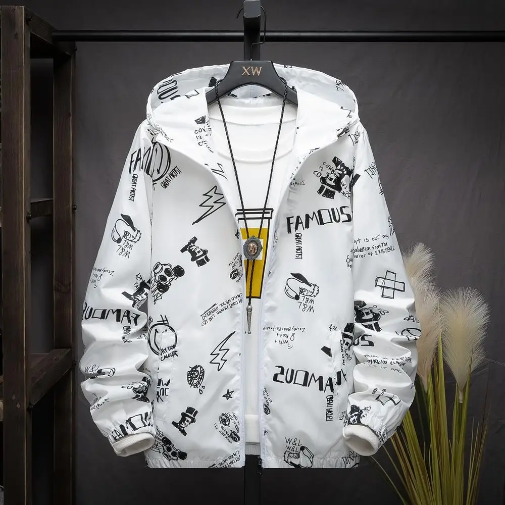 

Spring Jacket Men's 2021 New Korean Fashion Spring and Autumn Jacket Tooling Student Jacket Summer Sunscreen Clothes