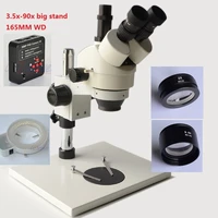 fyscope 38mp 1080p hdmi 60spf microsocpe 3 5x 90x trinocular inspection microscope with super large stand 144 led