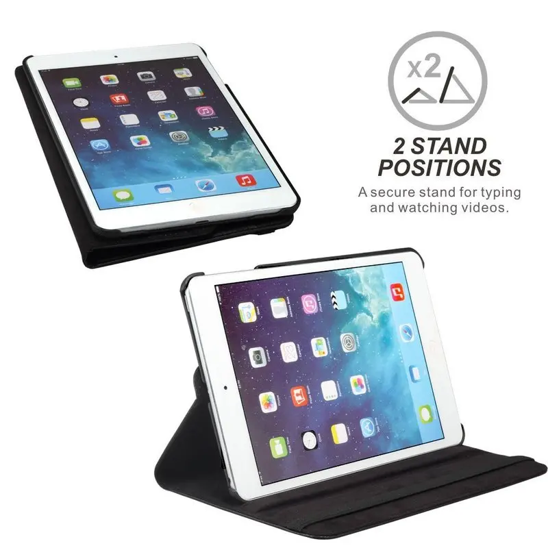 Чехол для iPad 2 3 4 чехол 360 градусов вращение искусственная кожа подставка