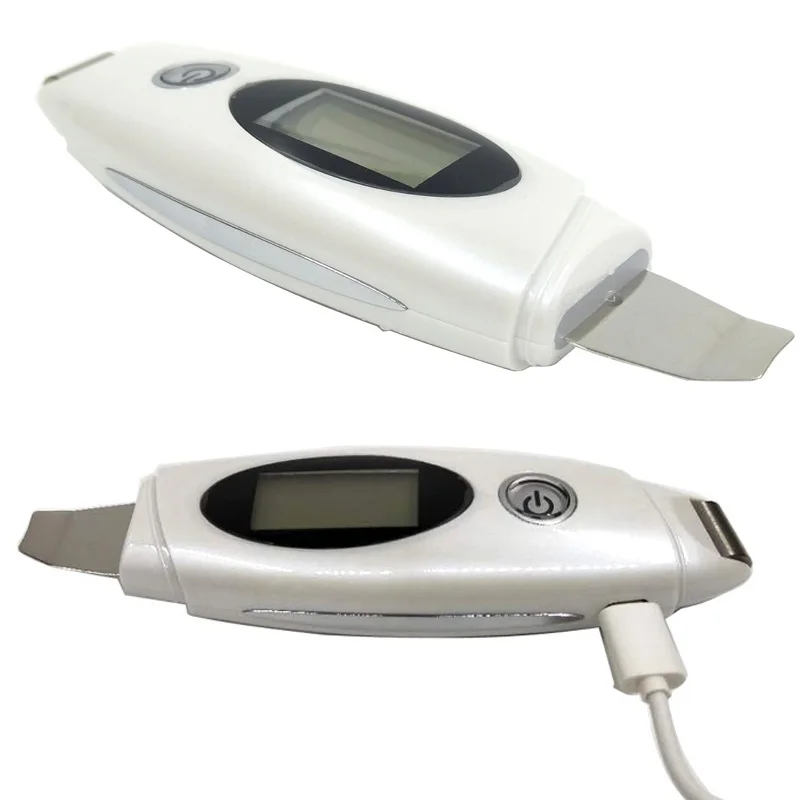 Comprar Recargable Ultrasonido EMS Depurador De La Piel Manchas Oscuras Deadskin Puntos Negros Acné Remover Estiramiento Facial De Aligeramiento De La Piel Rodillo Masajeador