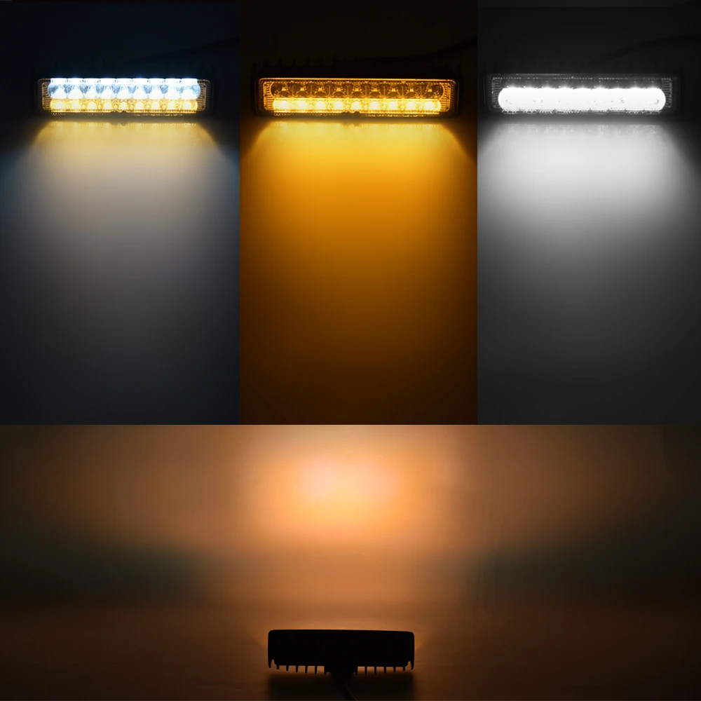 Led-светильник-Бар 18 Вт 48 Вт 42 Вт 54 Вт Светодиодный светильник для 4x4 внедорожника 12В 24В светодиодный рабочий светильник для туман светильник Реверсивный светильник светодиодный Подсветка
