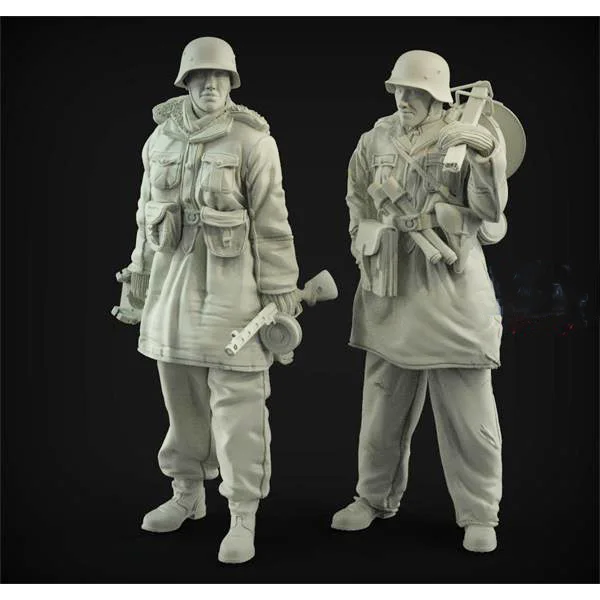 

1/35 Resin Figure Model kits 2 figures Unassambled Unpainted C696