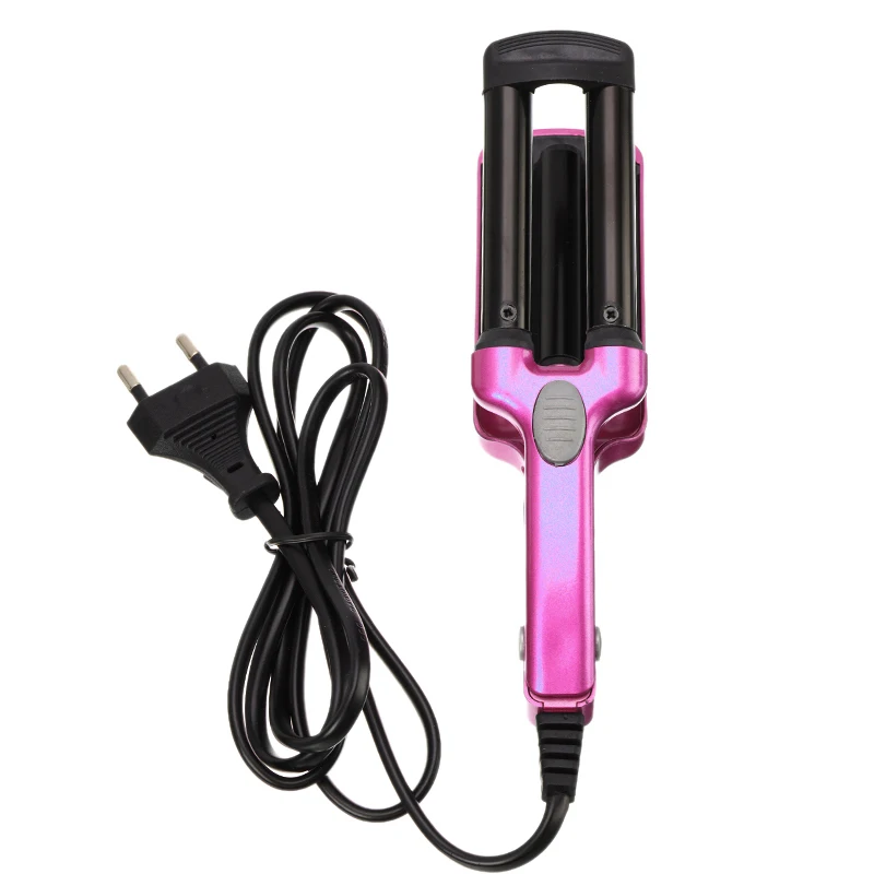 Щипцы для завивки волос автоматическая плойка с тройным цилиндром инструменты