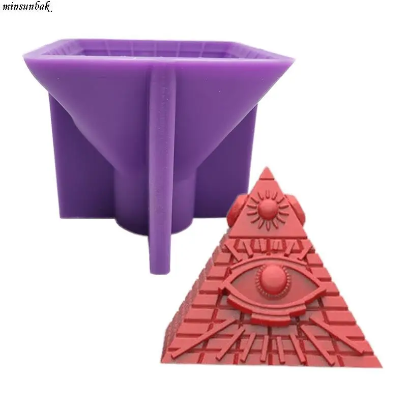 

Силиконовая форма minsunbak «глаза Провиденса», «видящий глаз Бога», форма для свечей, красивый пластырь «сделай сам», украшение для дома