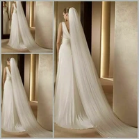 3 meters 2 layers wedding bridal bride tail veil comb