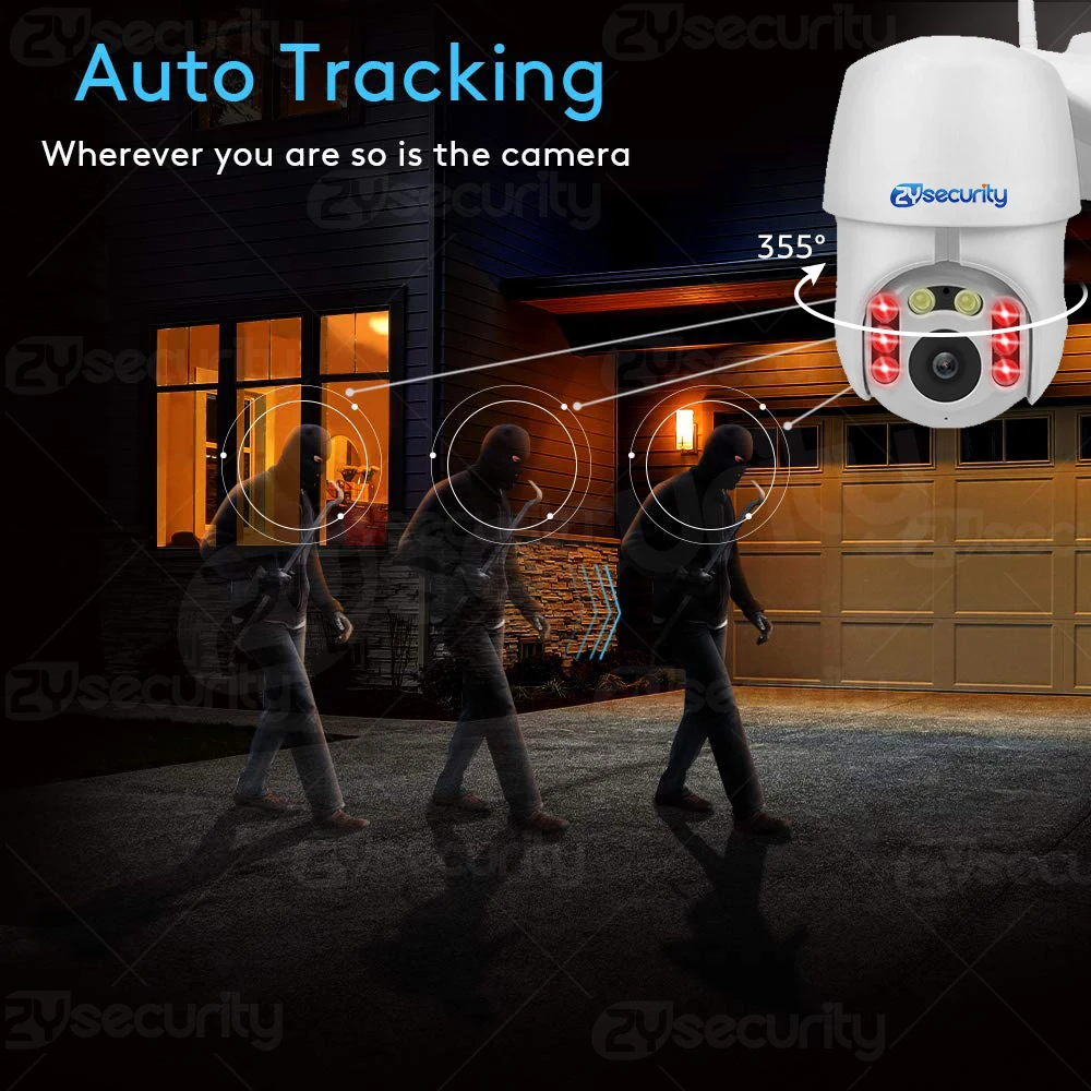 Камера Наружного видеонаблюдения ZY купольная беспроводная камера с функцией