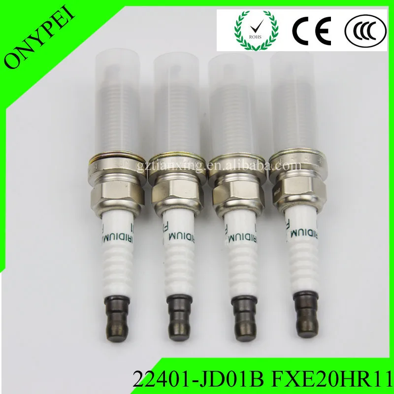 4 шт. 22401 JD01B FXE20HR11 иридиевая Свеча зажигания для Nissan Altima Versa Cube Sentra 22401-JD01B FXE20HR 11
