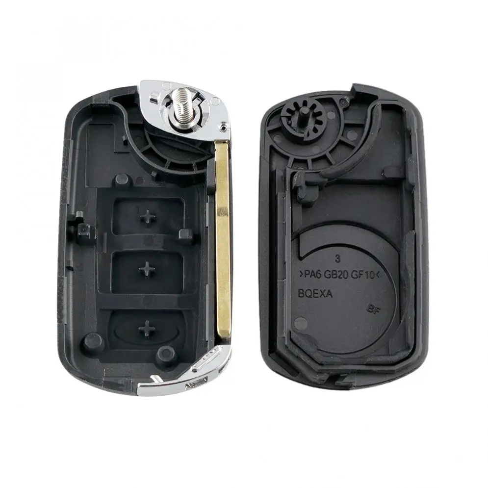 Чехол брелок для автомобильного ключа с 3 кнопками сменный складной чехол