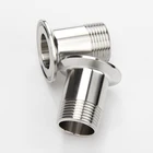 Тройной зажим для домашнего пивоварения, 14 дюйма, 38 дюйма, 12 дюйма, 34 дюйма, 1 дюйм, 2 дюйма, вилка BSPT x 0,5 дюйма, 1,5 дюйма, 2 дюйма, 2,5 дюйма, 3 дюйма, из нержавеющей стали SUS 304