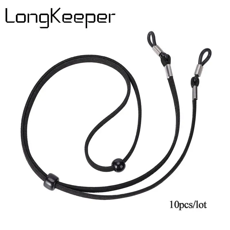

10pcs/lot Glasses Straps Anti Slip Sport Sunglasses Rope Neck String Cord Holder Black Adjustable Holder Lanyard Accessories