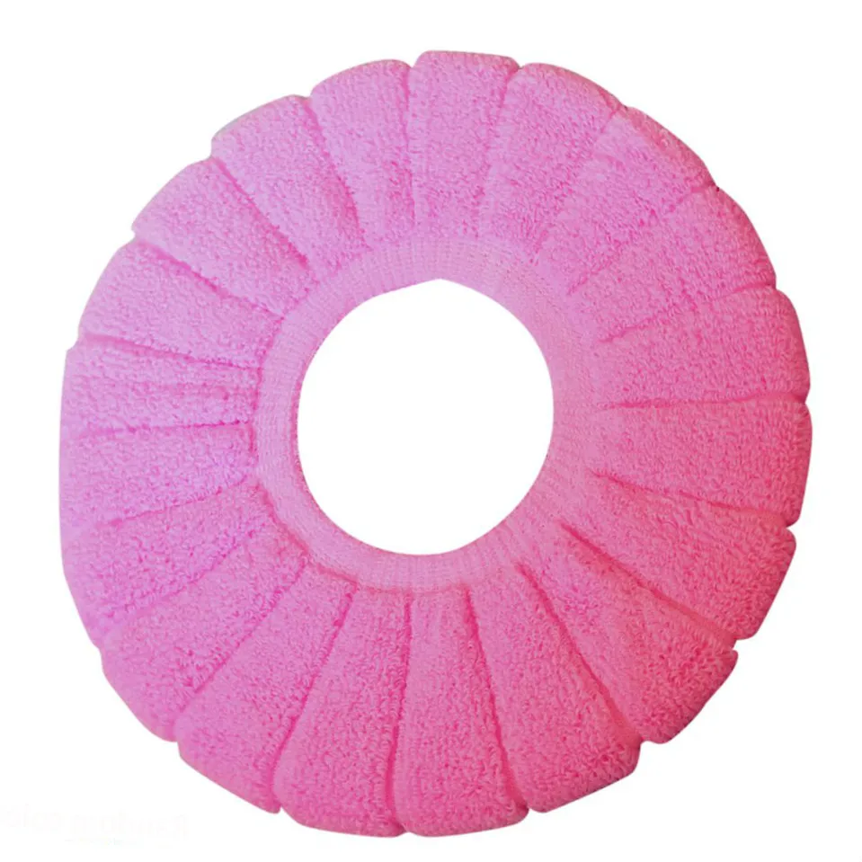 

Теплое сиденье для туалета чехол для подушки для ванной комнаты O-образные удобные аксессуары для ванной комнаты случайный цвет