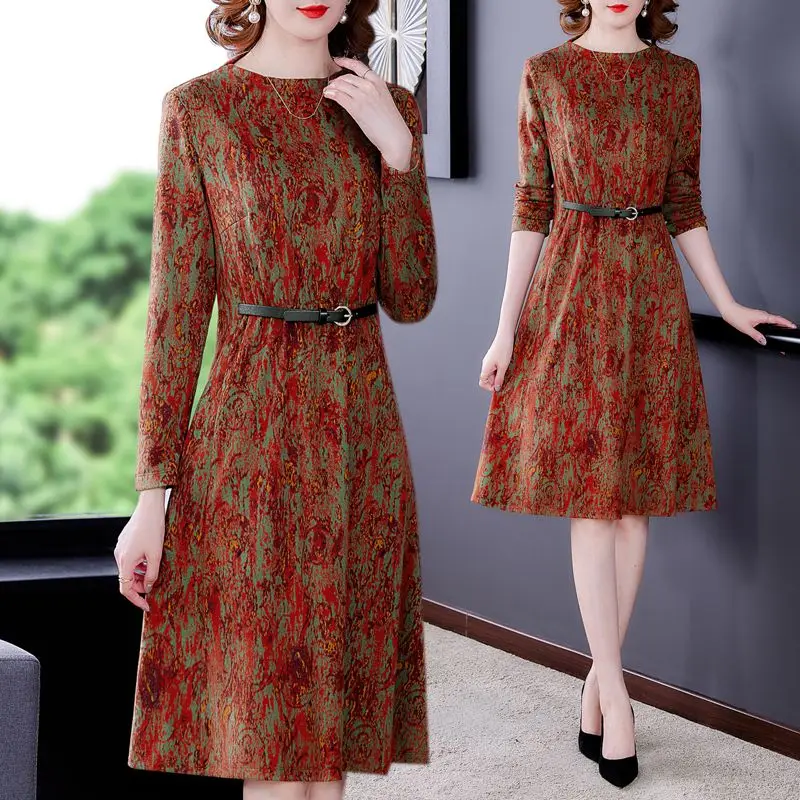

COIGARSAM Women Dress Autumn Winter 2021 New Fashion Long Sleeve Loose Design And Color Dresses Traf Robe Vestidos