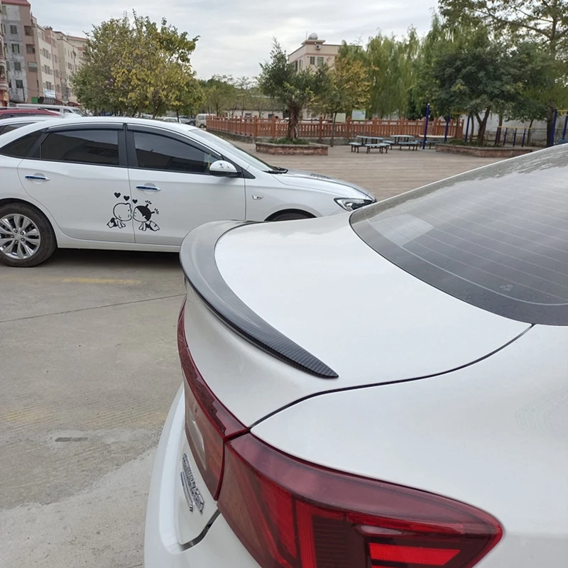 

For Kia Cerato Forte Sports GT 2018 2019 Car Rear Trunk Spoiler Wing Tail Wing Lip Guard Glossy Black