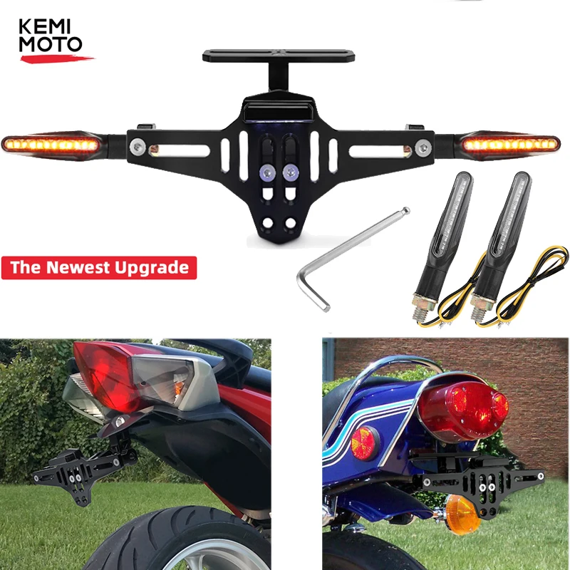 Универсальный держатель для заднего номерного знака мотоцикла CNC алюминий Honda