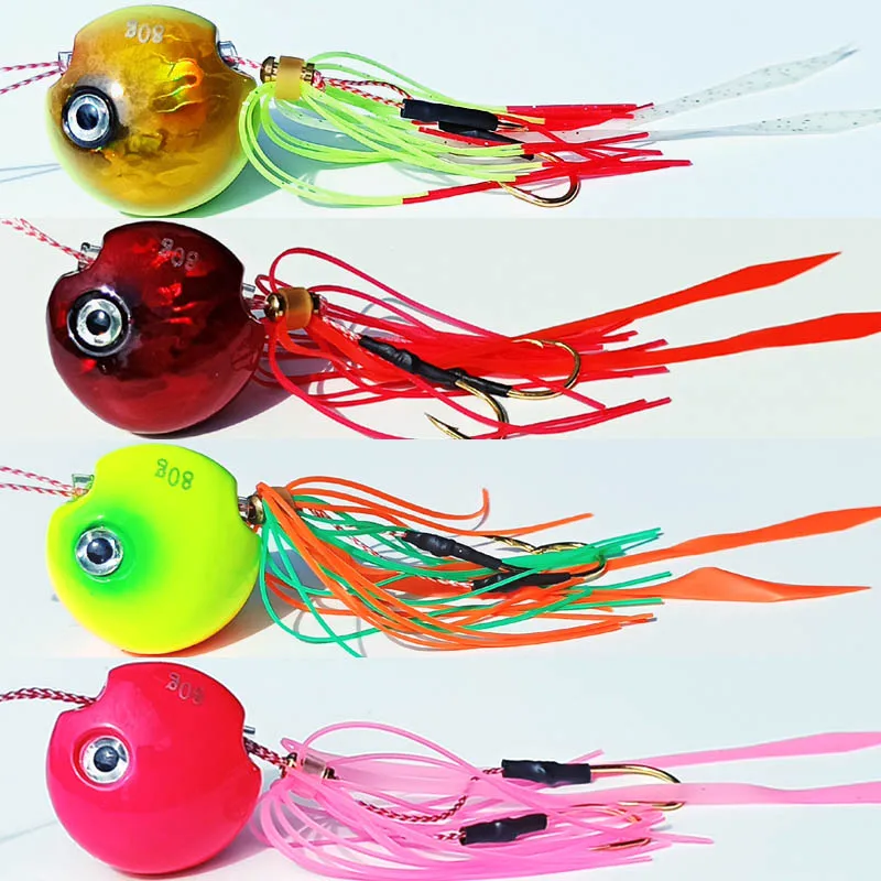 5 шт. металлические рыболовные приманки 120 г/100 г/80 г/60 г|jig head|sea breammetal fishing lure |