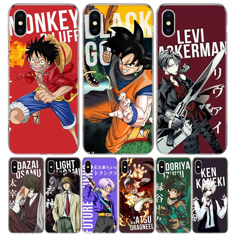 

Anime Protagonist Cool Boy Silicon Call Phone Case For Apple iPhone 11 13 Pro Max 12 Mini 7 Plus 6 X XR XS 8 6S SE 5S + Cover