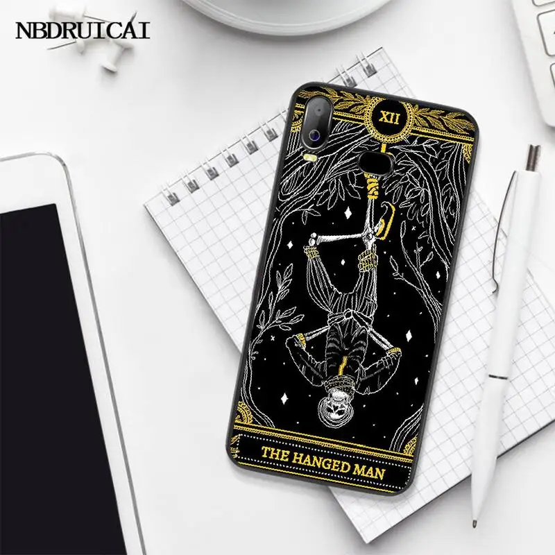Чехол для телефона PENGHUWAN Death Tarot из ТПУ черный корпус Корпуса Samsung A10 A20 A30 A40 A50 A70 A71 A51