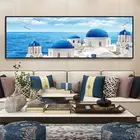 Настенное художественное изображение, Современная Северная Греция, Санторини, вид на Эгейском море, Картина на холсте, печать, постер для гостиной, домашний декор, фон