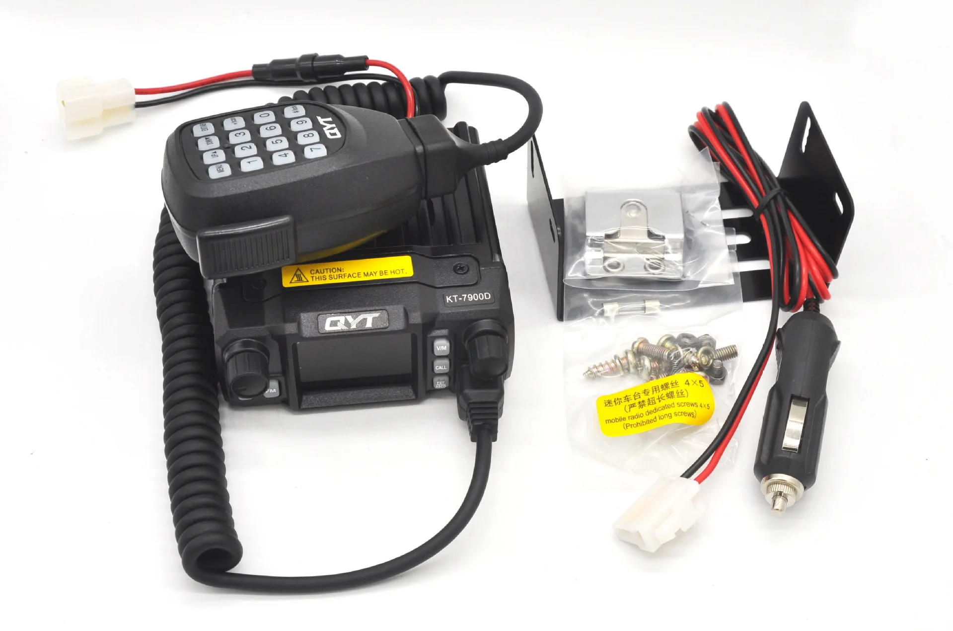 Cena Mini Mobilne Radio QYT KT-7900D Czterozakresowy 144/220/350/440MHz 25W Przenośna Radiostacja Walkie Talkie Kt 7900d
