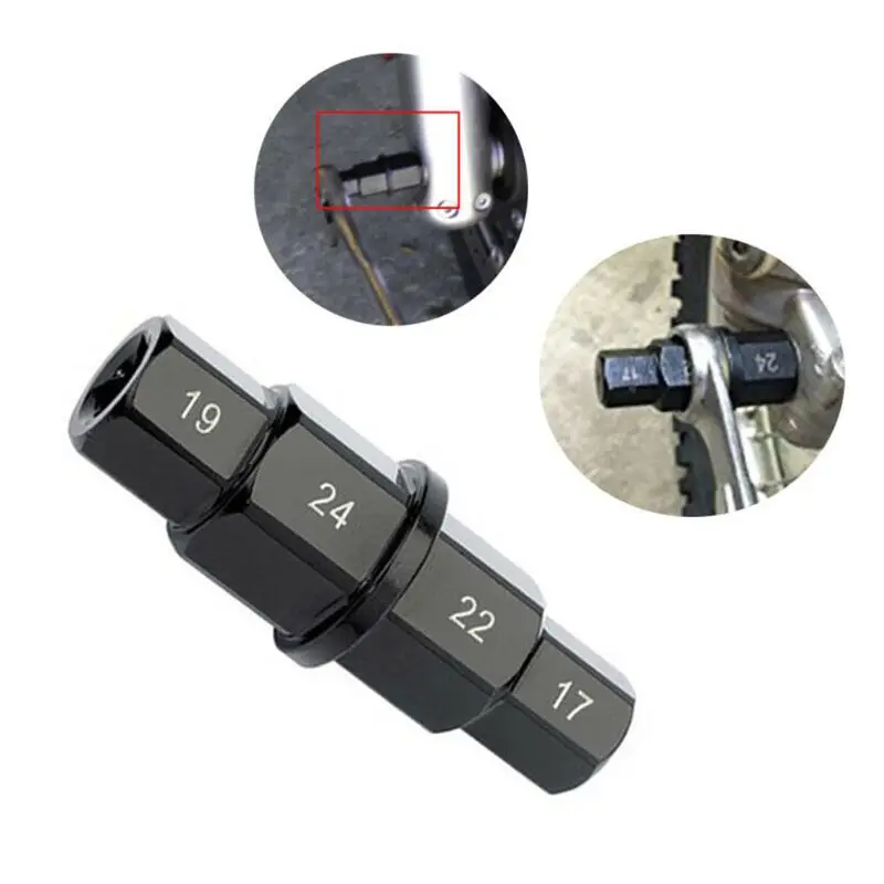 Motorcycle Front Wheel Spindle Removal Sleeve 17 19 22 24mm Hub Axle Hex Allen Driver Tire Wrench Accessories 1PC |