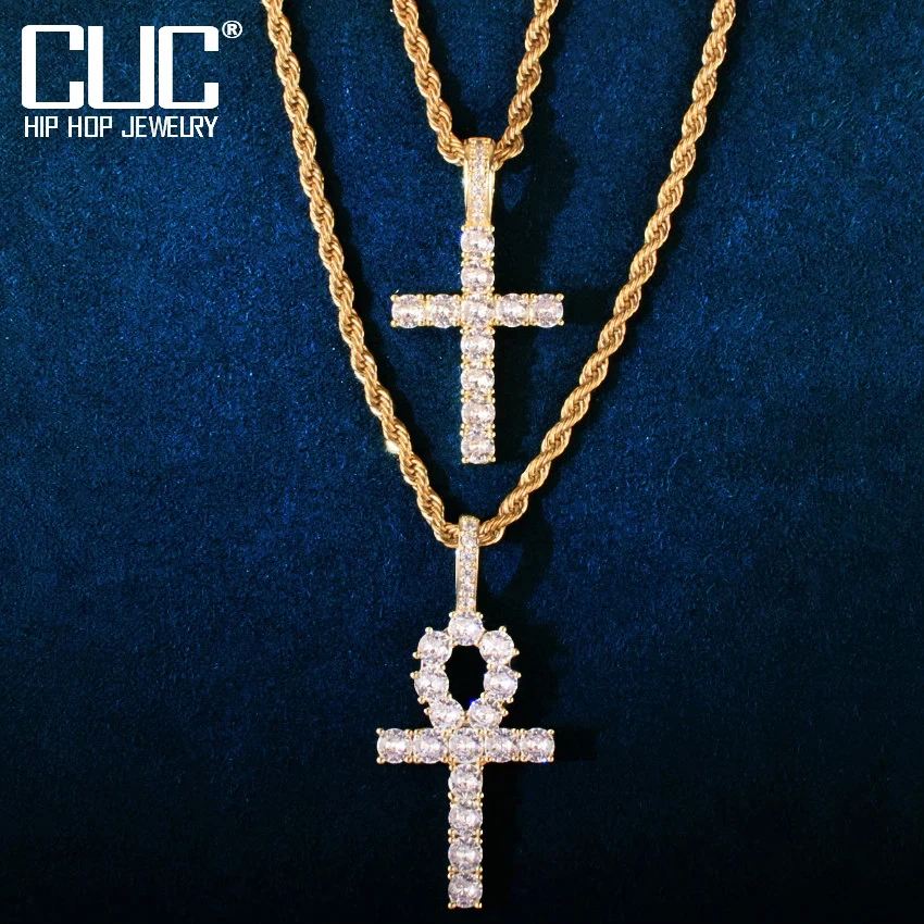 Цепочка с подвеской-крестом для мужчин и женщин набор украшений из меди