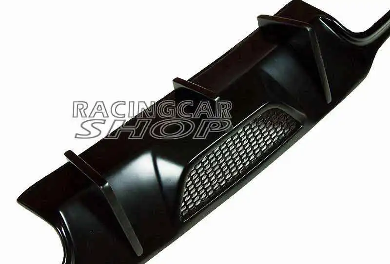 UNPAINTED V style sedan BLACK rear lip diffuser for BENZ W204 C63 coupe C250 C300 C350 AMG SPORT BUMPER 2012- M022F
