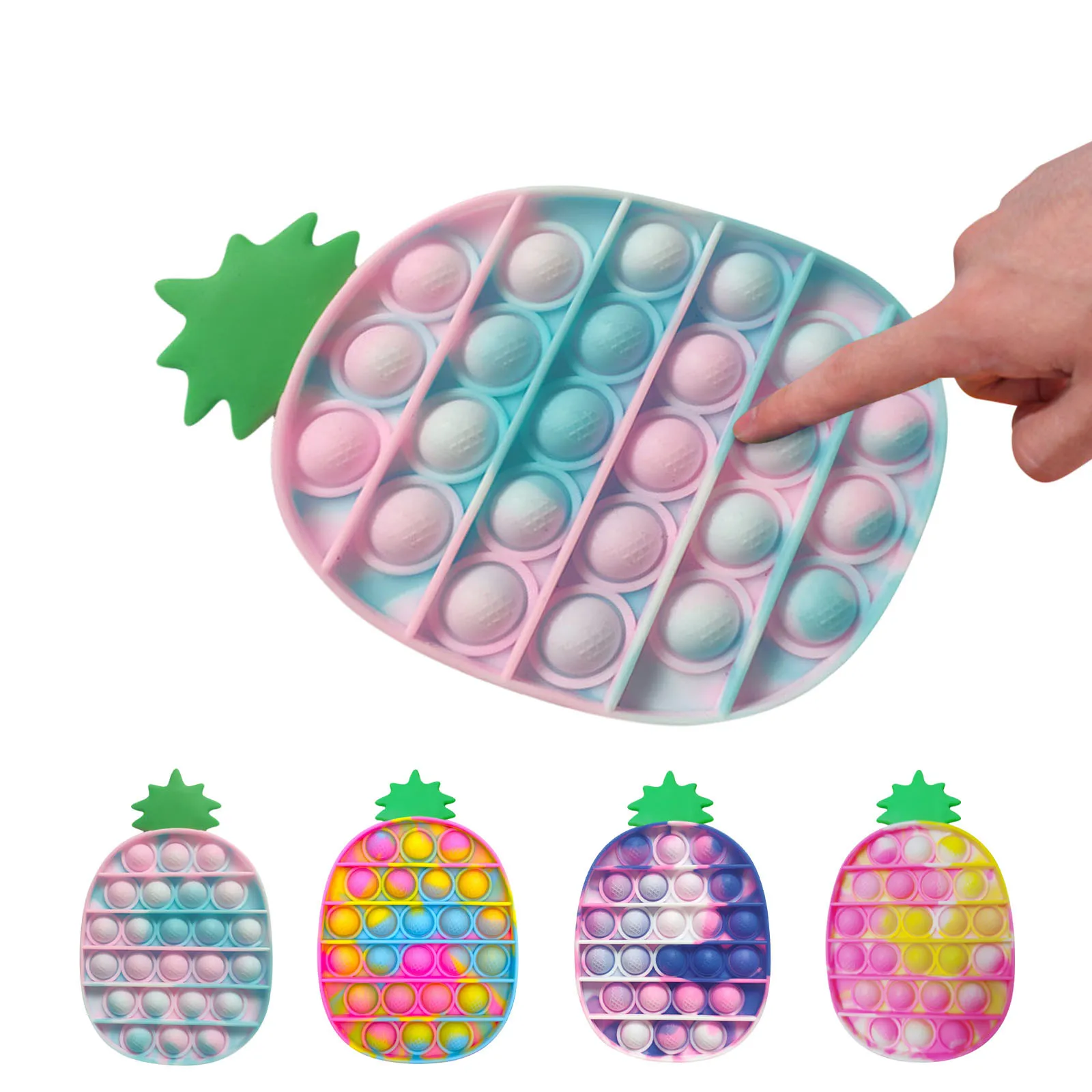 

#60 Fruit Animal Fidget Kids Toys Anti-stress Push Silicone Squeeze Bubble Squishy Sensory Stress Relief Fun Toys For Adult kids