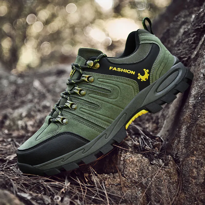 

Waterproof Hunting Trekking Shoes Sneakers Men Camping Fishing Shoes Male Outdoor Sports Non-slip Mountain Climbing Boots Man