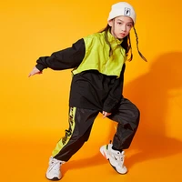kids cools hip hop clothing sweatshirt tops sleeveless vest street outfits pants for boys girls jazz dance costume wear clothes