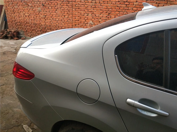 

For Peugeot 408 Spoiler 2010-2013 Peugeot 408 Spoiler WXK ABS plastic Material Car Rear Wing Color Rear Spoiler