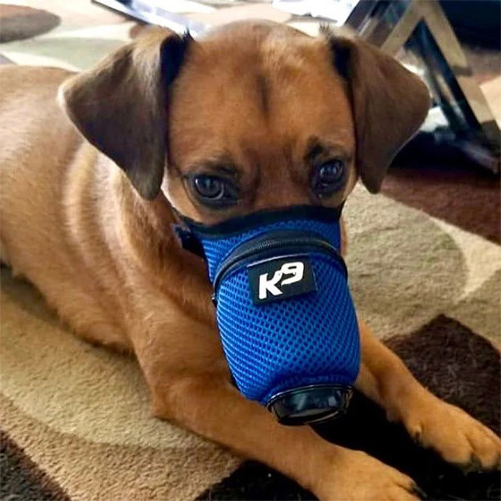 Заменяемая фильтрующая маска для собак Respirator Anti Dust PM2.5 Puppy Guard Mask Large Small Protective Muzzle.