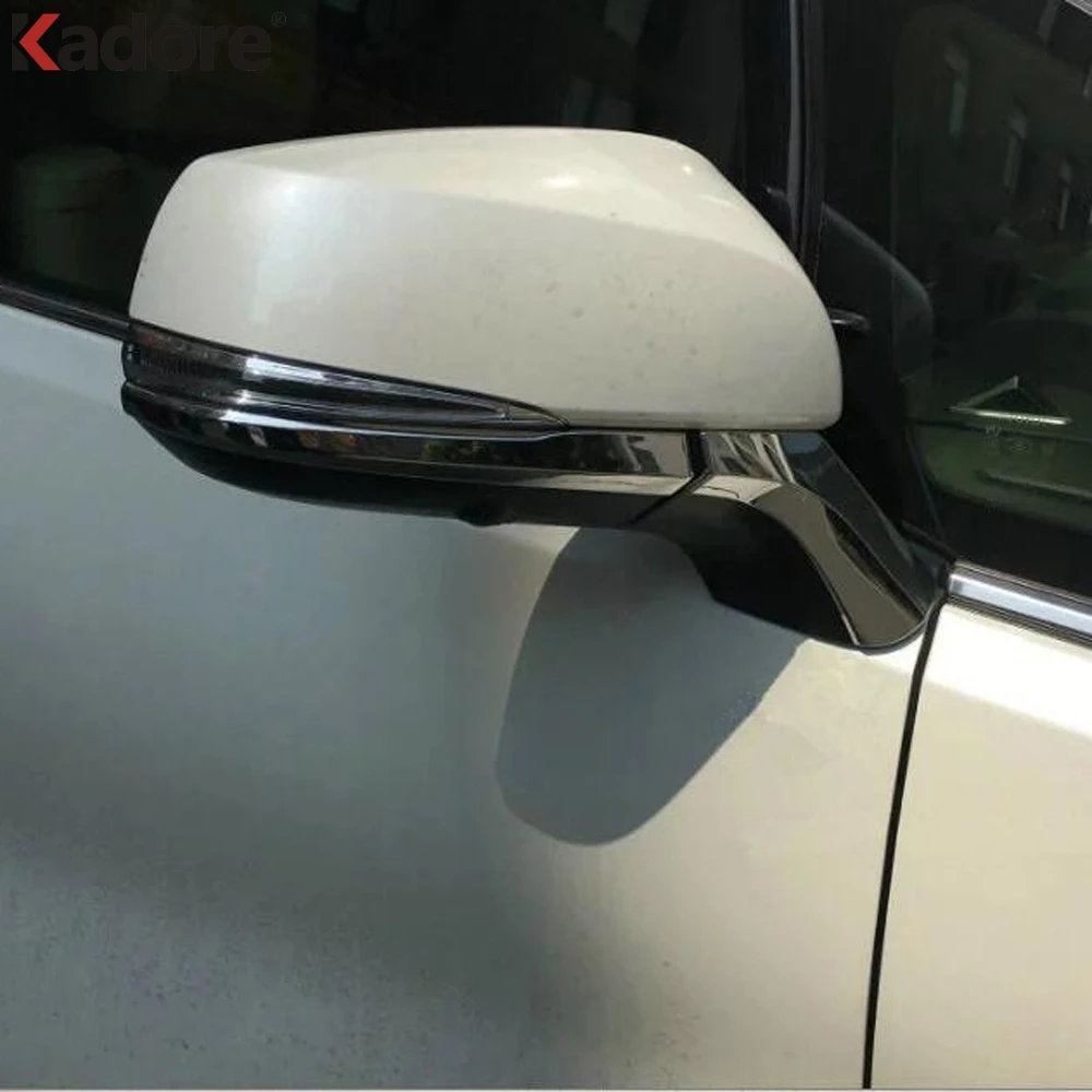 

For Toyota Alphard Vellfire 2016 2017 2018 2019 Chrome Door Side Mirror Rearview A Pillar Strip Cover Trim Reflective Sticker