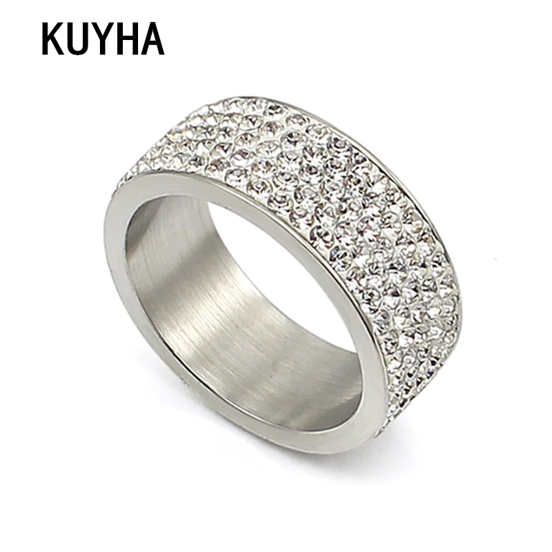 Женское Винтажное кольцо с кристаллами серебряного цвета 6-10 размеров | Украшения