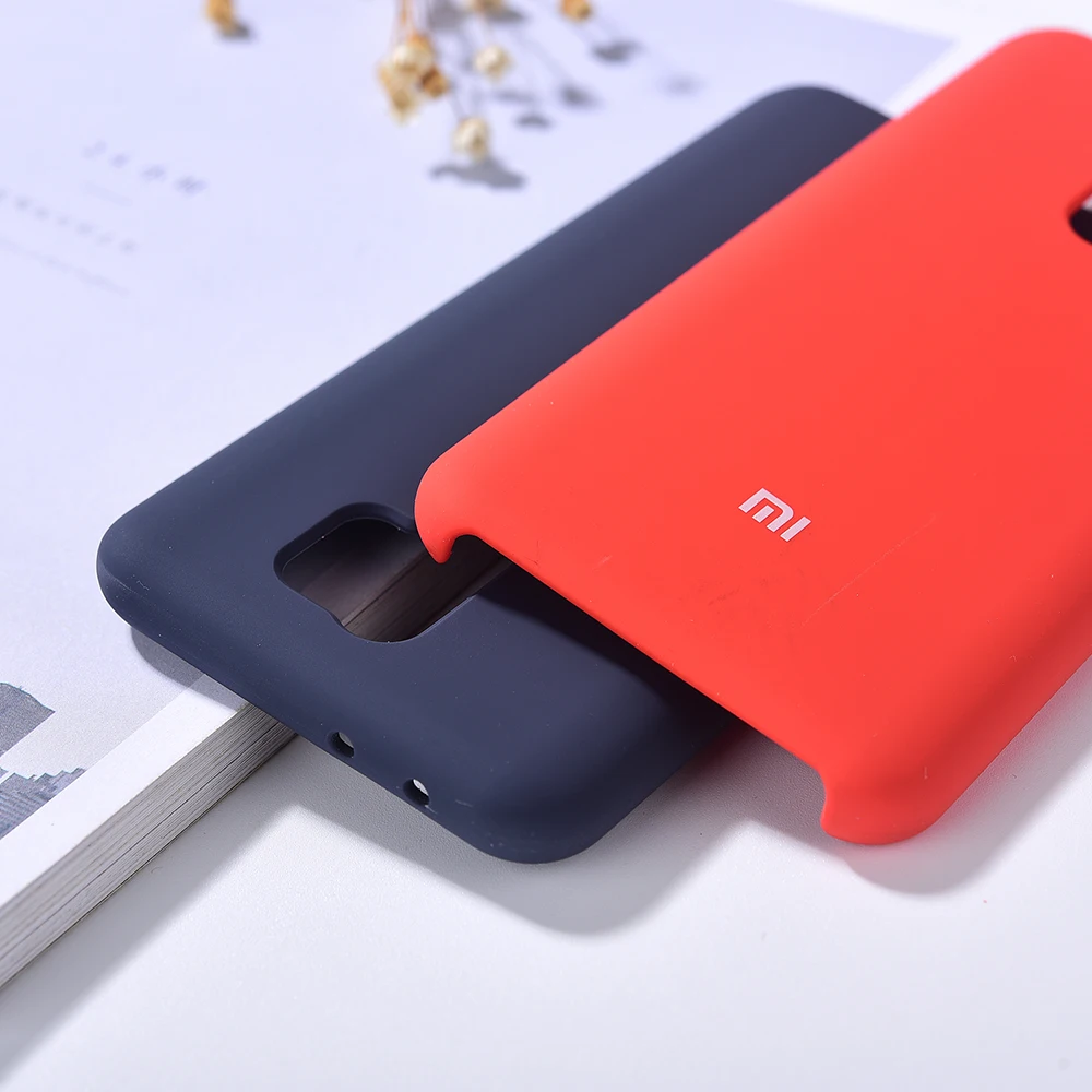 Оригинальный чехол для телефона Redmi 9 из жидкого силикона защитная задняя крышка