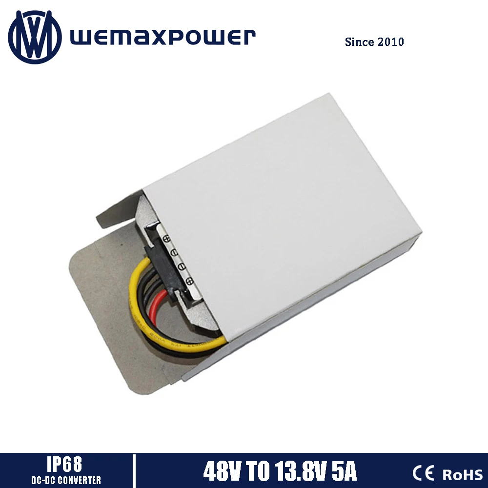 Автомобильный Регулируемый понижающий преобразователь напряжения с 48 В на 13 8 5 А