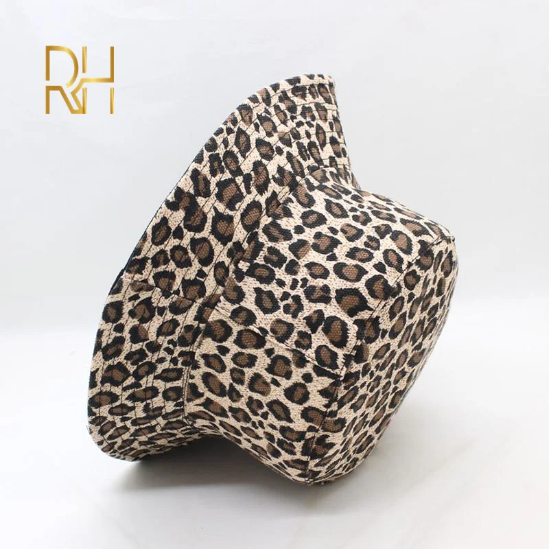 Шляпа ведро с леопардовым принтом рыбацкая шляпа уличная туристическая от