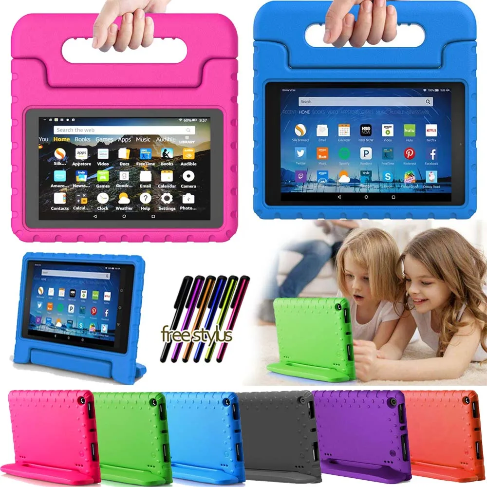 Чехол подставка для планшета с защитой от падения Amazon Fire 7 5th 7th 9th /Fire HD 8 6th 8th Kids EVA