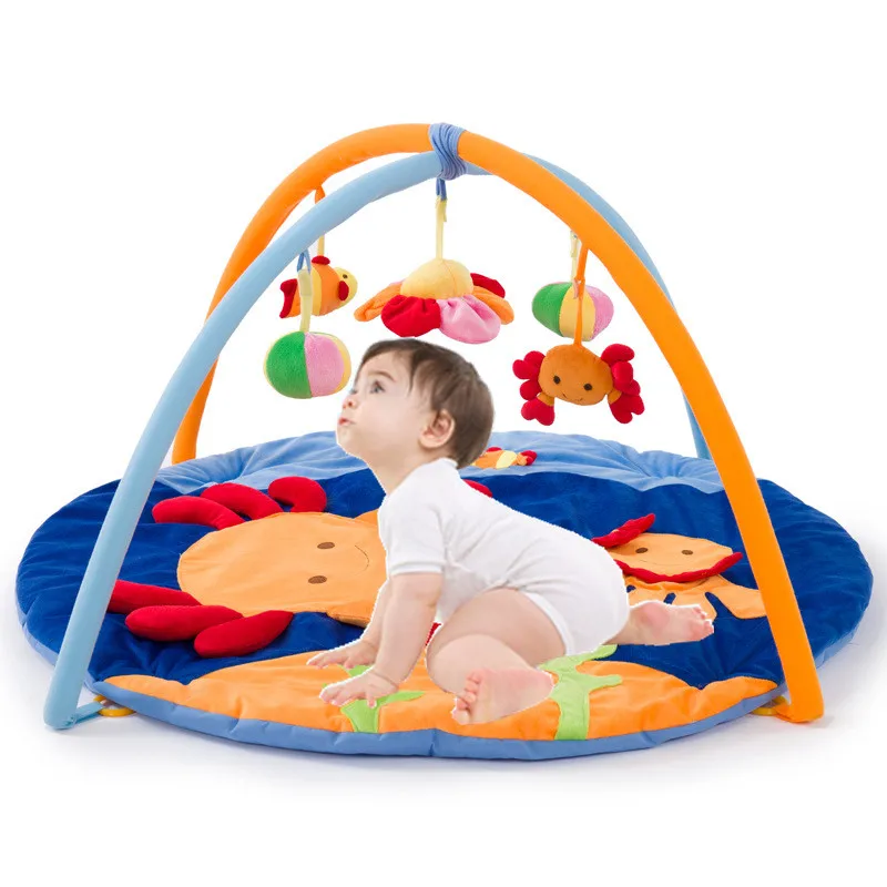 Мягкий игровой коврик детские игрушки развивающий музыкальный для спортзала
