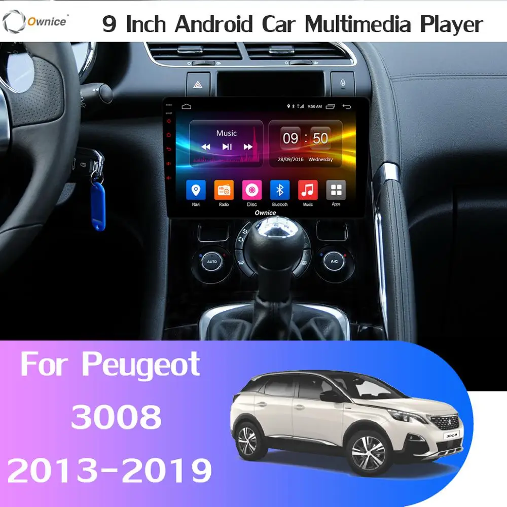 360 ° панорамный 4 × камера 4G LTE Android 9,0 8 ядер 4+ 64G SPDIF DSP CarPlay Автомобильный плеер для peugeot 3008 2013- gps радио